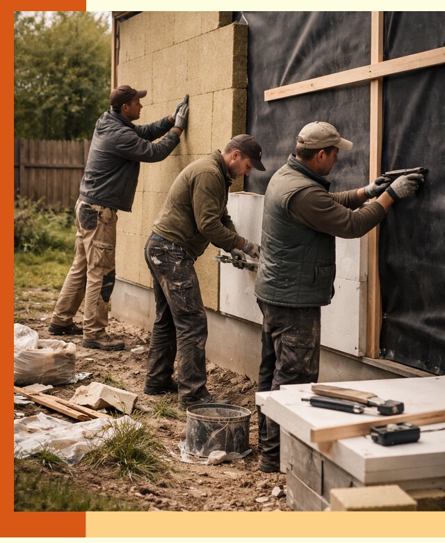 Утепление дачного дома под ключ в Крымске