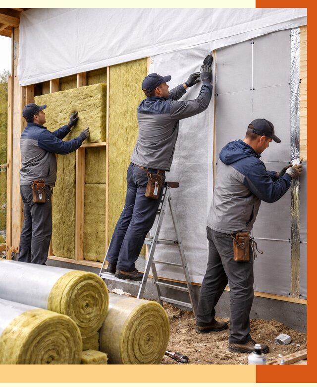 Утепление каркасного дома в Крымске от 4352 руб./м2 — профессионально | ТепломастерКрм