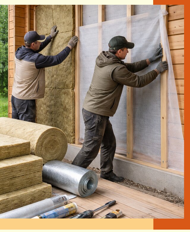 Утепление дома из двойного бруса в Крымске от 4974 руб./м² — ТепломастерКрм под ключ