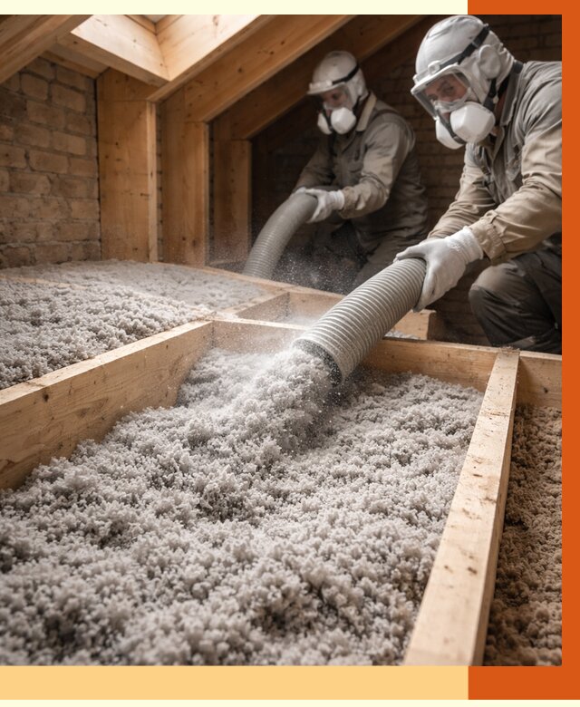 Утепление коттеджа эковатой в Крымске от 2591 руб./м² — комплексная задувка и монтаж | ТепломастерКрм