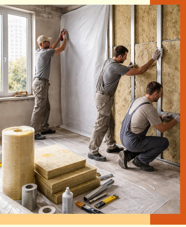 Утепление квартиры в Крымске от 4663 руб/м2 — утеплить квартиру изнутри и снаружи | ТепломастерКрм