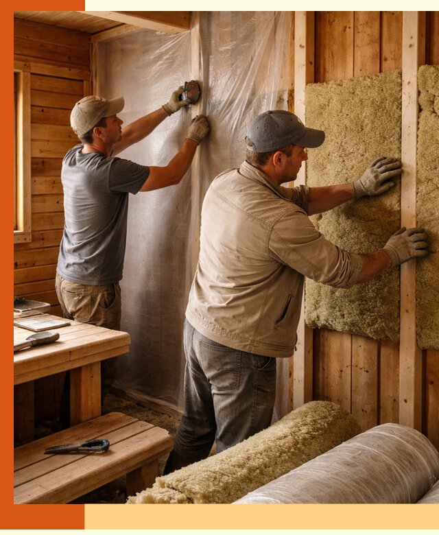 Утепление бани изнутри в Крымске качественно и недорого