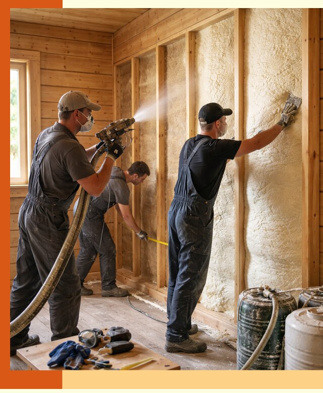 Утепление бани пенополиуретаном (ППУ) в Крымске