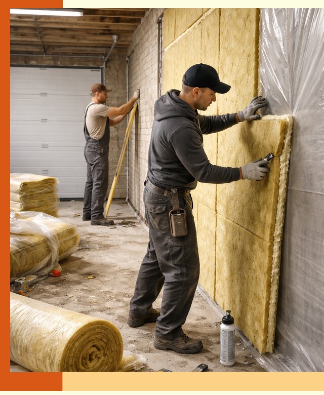 Утепление гаража под ключ в Крымске — все виды теплоизоляции