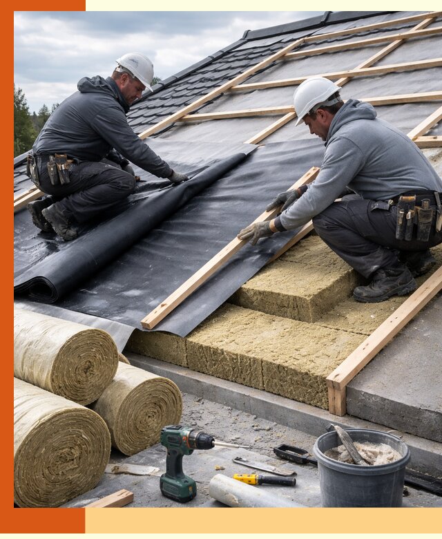 Утепление крыши снаружи в Крымске: профессиональная теплоизоляция