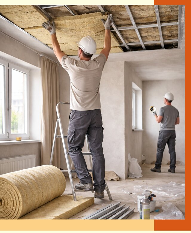 Утепление потолка в частном доме в Крымске от 984 руб./м² — работы под ключ | ТепломастерКрм