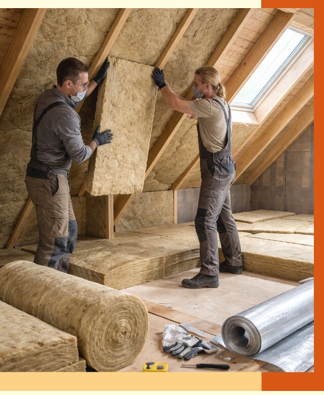 Утепление мансарды минватой в Крымске от 4352 руб./м2 — монтаж и пароизоляция | ТепломастерКрм