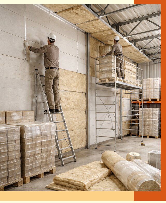 Утепление склада готовой продукции в Крымске от 2021 руб./м2 — комплексно | ТепломастерКрм