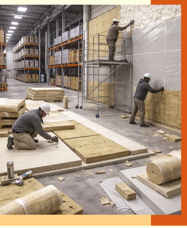 Утепление складского терминала в Крымске от 7772 руб./м² под ключ | ТепломастерКрм