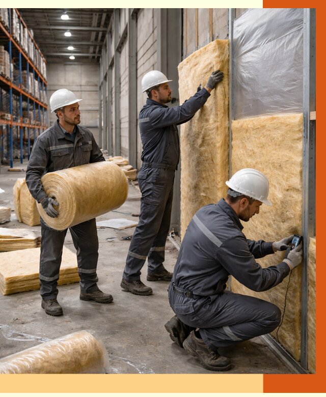 Утепление логистического центра в Крымске от 4663 руб/м² под ключ | ТепломастерКрм