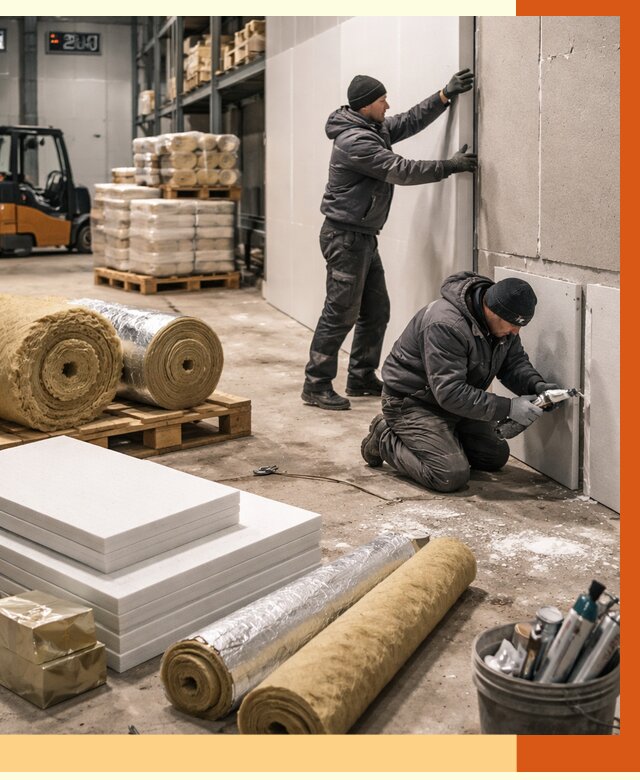 Утепление холодного склада в Крымске от 8809 руб/м2 — комплексное под ключ | ТепломастерКрм