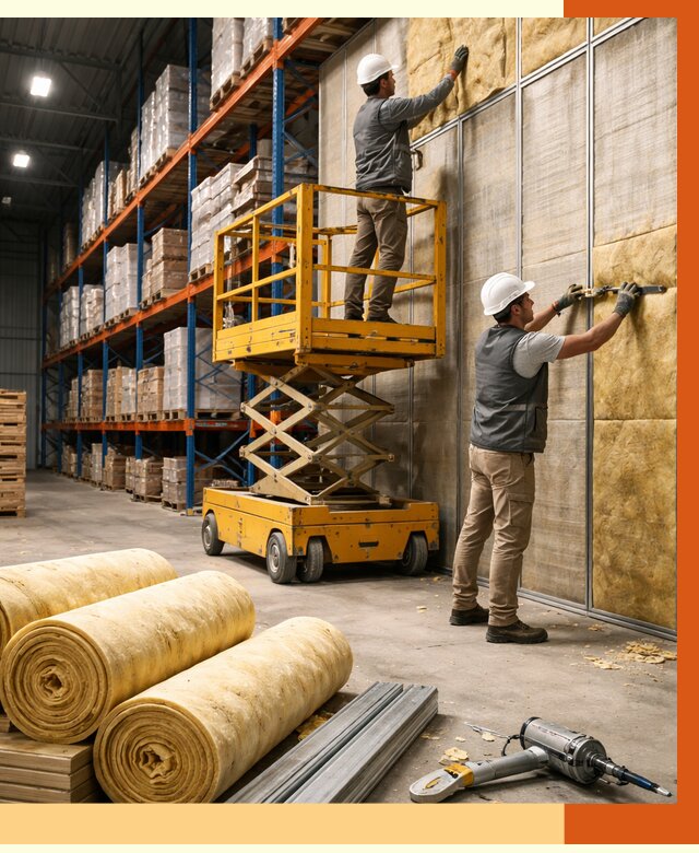 Утепление торгового склада в Крымске от 3316 руб/м2 — комплексно и под ключ | ТепломастерКрм