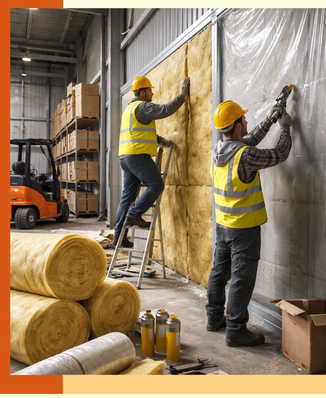 Утепление склада с техникой в Крымске под ключ