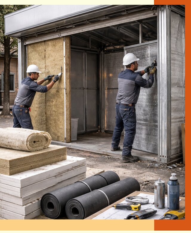 Утепление павильона шаурма в Крымске под ключ от 1244 руб. за м² | ТепломастерКрм