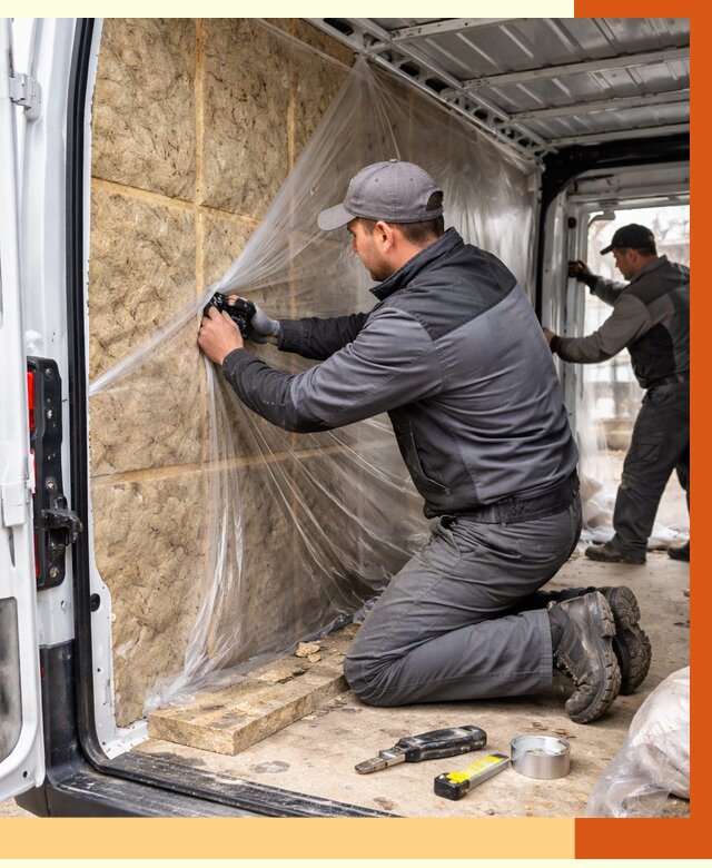 Утепление фургона в Крымске от 17099 руб/м2 — утепление фургона ППУ и кузова | ТепломастерКрм