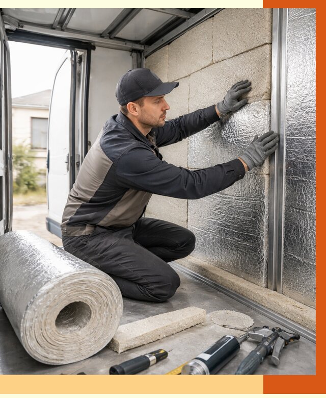 Утепление фургона рефрижератора в Крымске от 12954 руб./м² под ключ | ТепломастерКрм