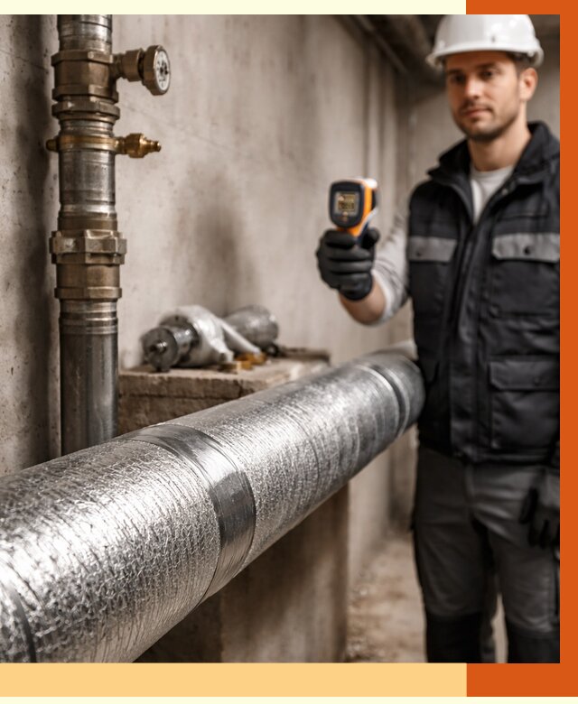 Утепление труб водоснабжения в Крымске от 8809 руб. за м² — услуги ТепломастерКрм