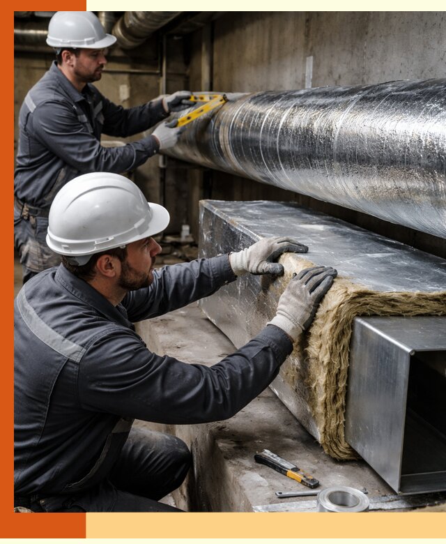 Профессиональное утепление воздуховодов и теплоизоляция в Крымске