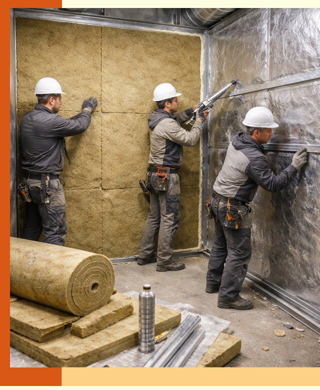 Утепление венткамеры в Крымске — качественная теплоизоляция и шумопоглощение