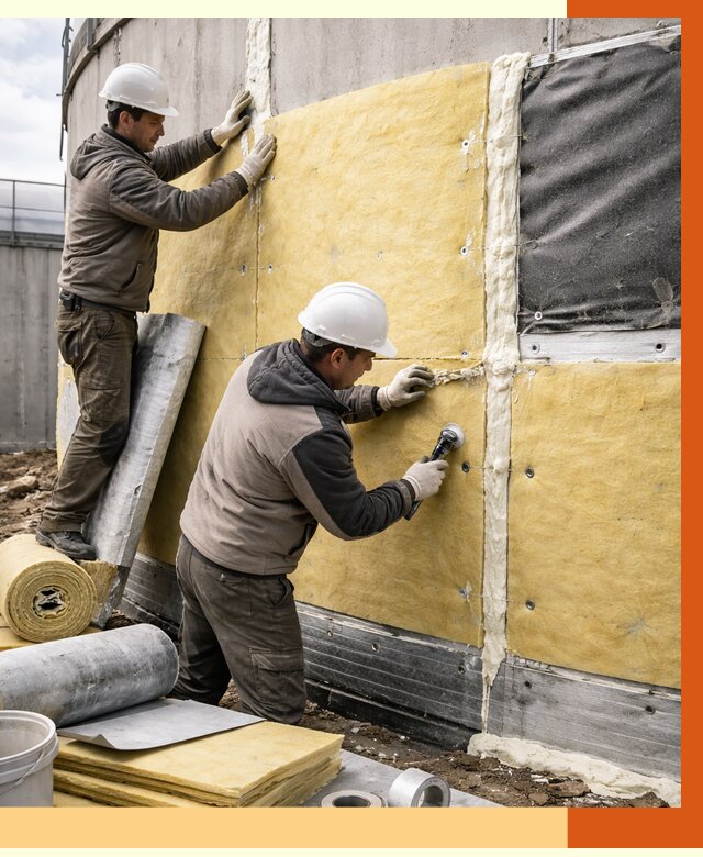 Утепление резервуара в Крымске от 28498 руб/м2 — монтаж ППУ и комплекс под ключ | ТепломастерКрм