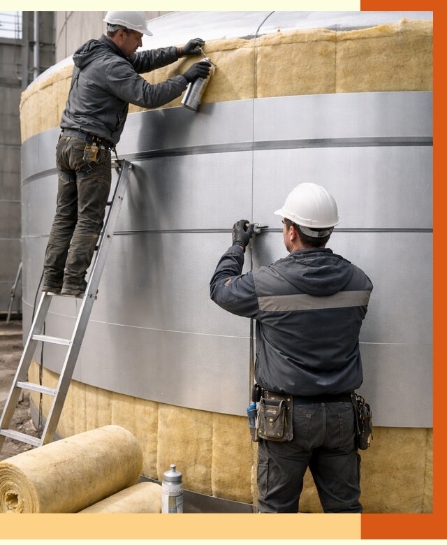 Утепление цистерны в Крымске пенополиуретаном от 15026 руб. под ключ | ТепломастерКрм