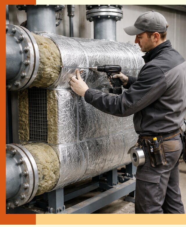 Утепление теплообменника в Крымске — профессиональная теплоизоляция оборудования