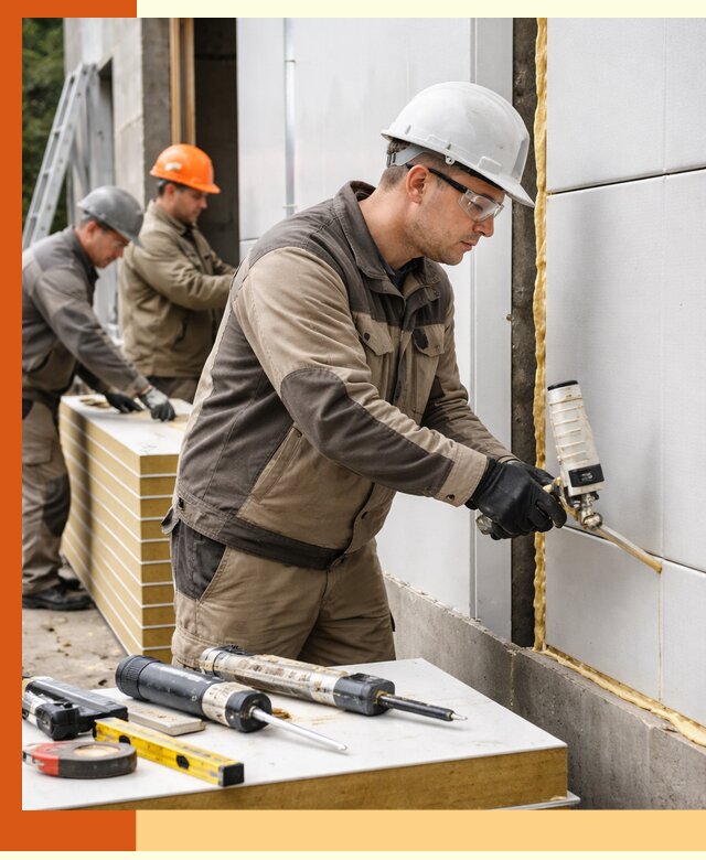 Утепление сэндвич-панелей пенополиуретаном в Крымске