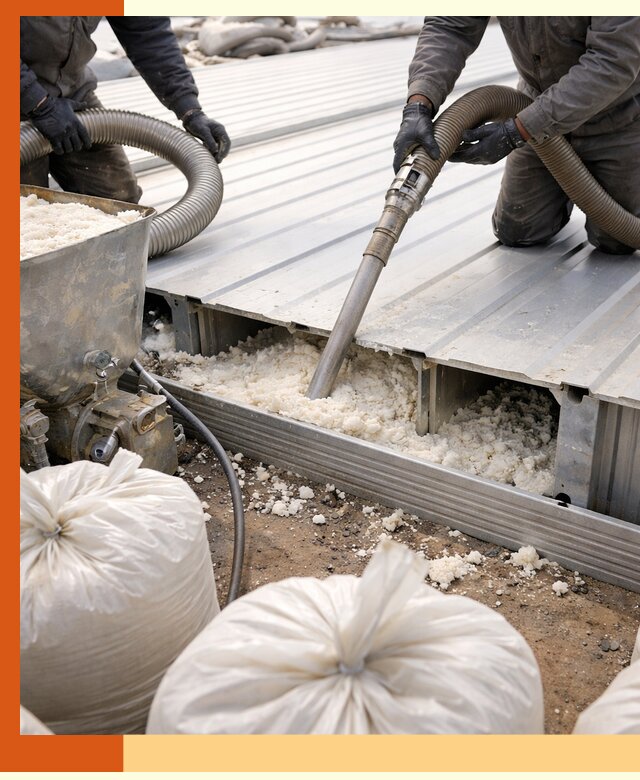 Заполнение пустот кровельных панелей пенными и мокрыми герметиками в Крымске