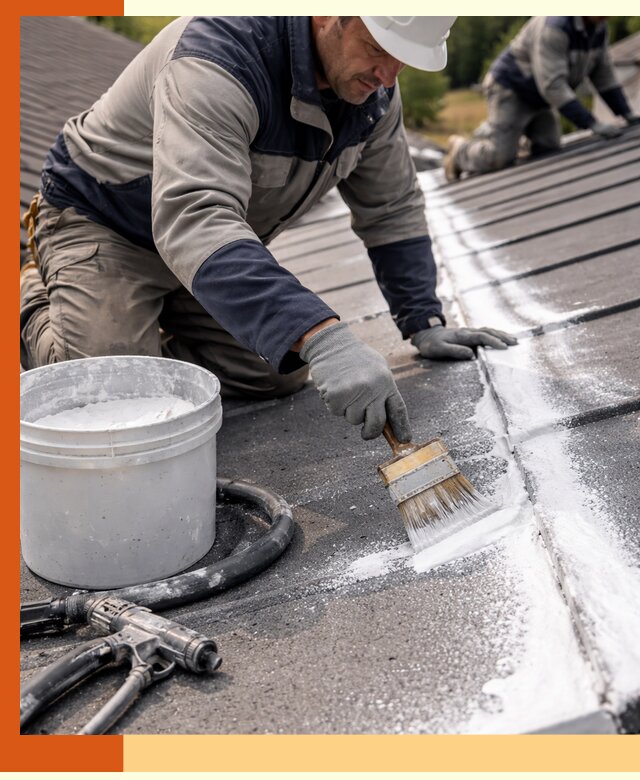 Утепление кровли жидкой теплоизоляцией в Крымске