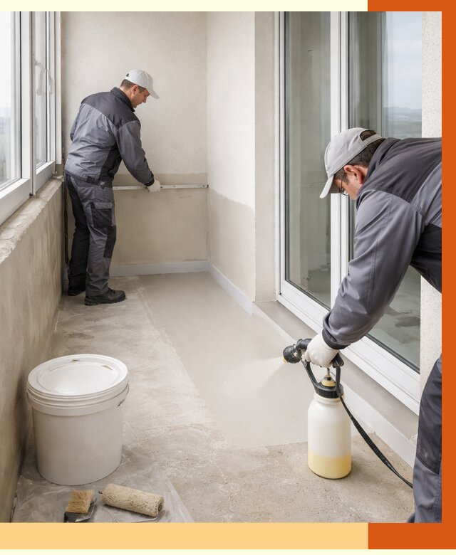 Утепление балкона жидкой теплоизоляцией в Крымске от 5959 руб./м2 | ТепломастерКрм