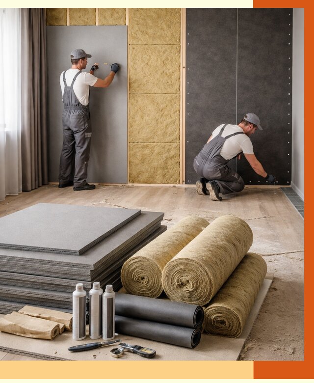 Шумоизоляция дома в Крымске от 4663 руб/м2 — комплексная звукоизоляция под ключ | ТепломастерКрм