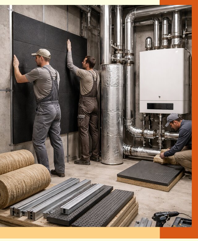 Шумоизоляция котельной в Крымске от 6736 руб. под ключ | Профессиональная звукоизоляция — ТепломастерКрм