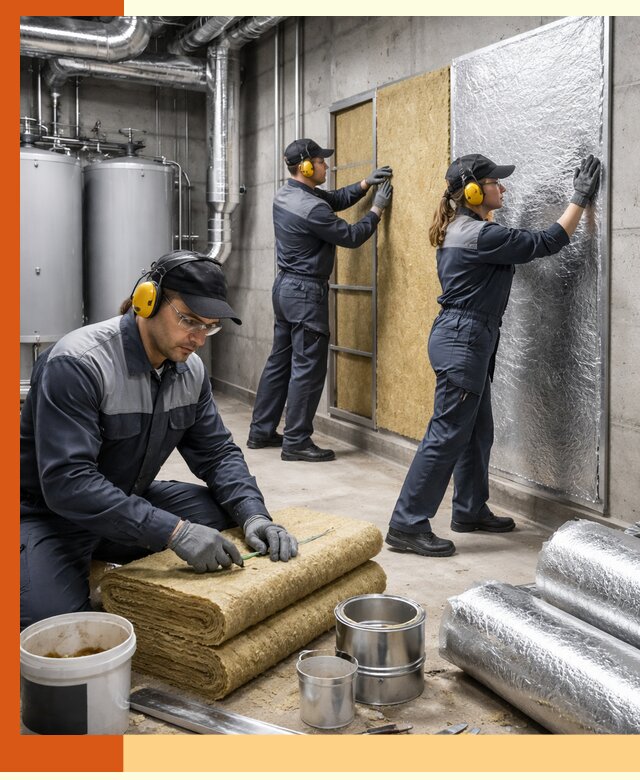 Шумоизоляция котельной в Крымске: профессиональный монтаж и материалы