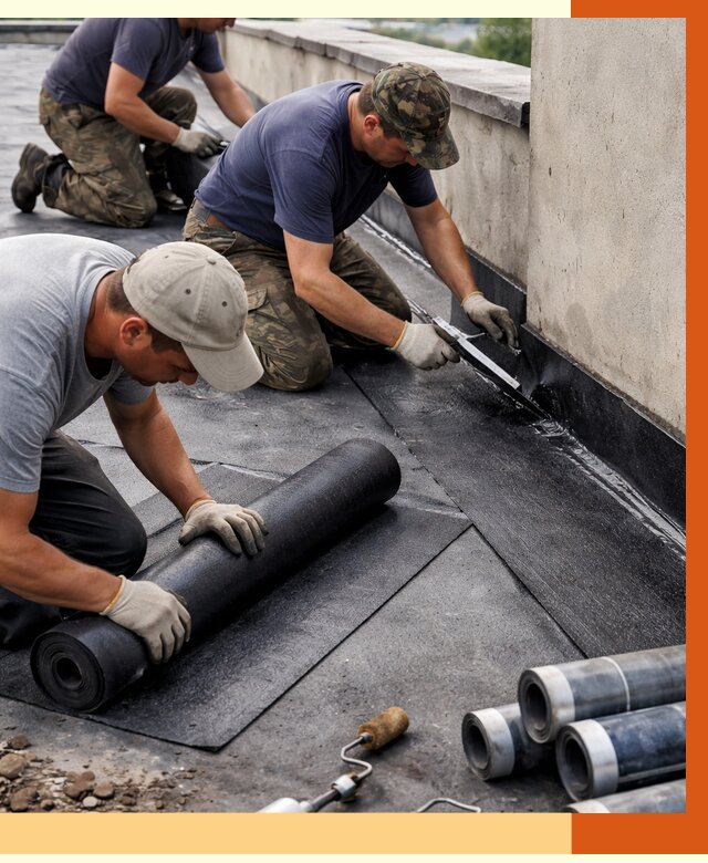 Гидроизоляция кровли в Крымске от 4663 руб. — профессиональная гидроизоляция крыши | ТепломастерКрм