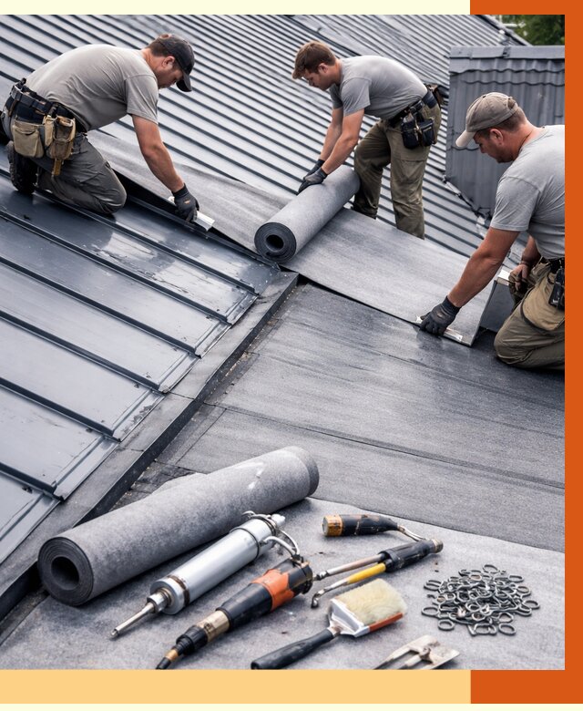 Гидроизоляция металлической кровли полимочевиной в Крымске от 8809 руб. | ТепломастерКрм