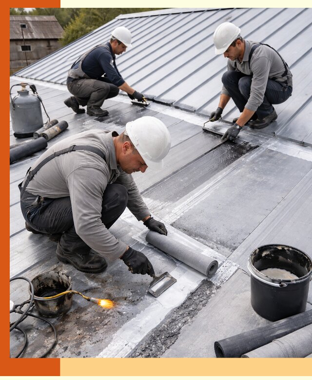 Гидроизоляция металлической кровли с гарантией в Крымске