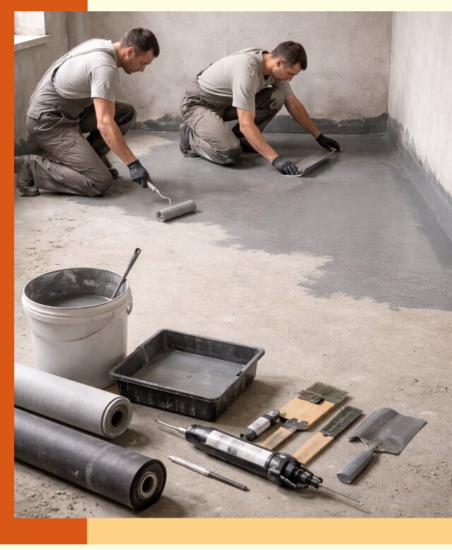 Гидроизоляция пола в Крымске — надежная защита от влаги и протечек