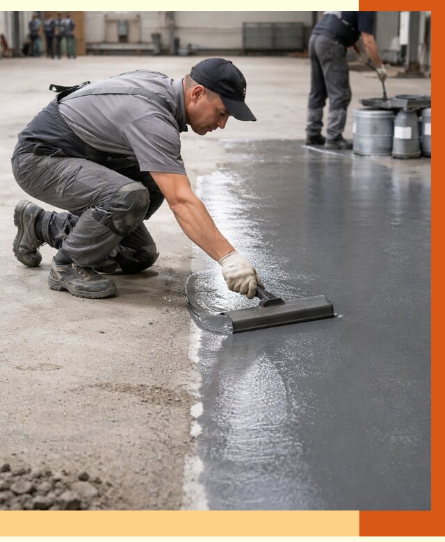 Гидроизоляция промышленного пола в Крымске от 1244 руб./м2 — ТепломастерКрм специалисты под ключ