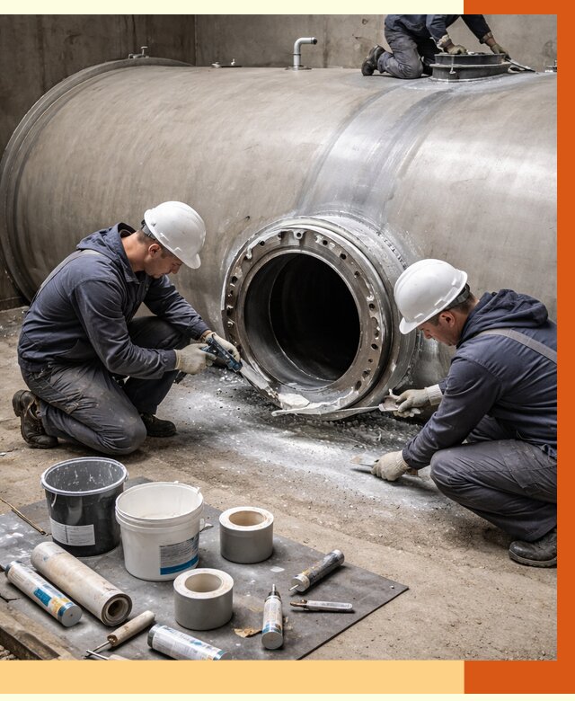 Гидроизоляция резервуара с топливом в Крымске от 77723 руб. под ключ | ТепломастерКрм