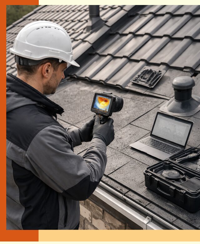 Тепловизионное обследование кровли в Крымске для выявления дефектов