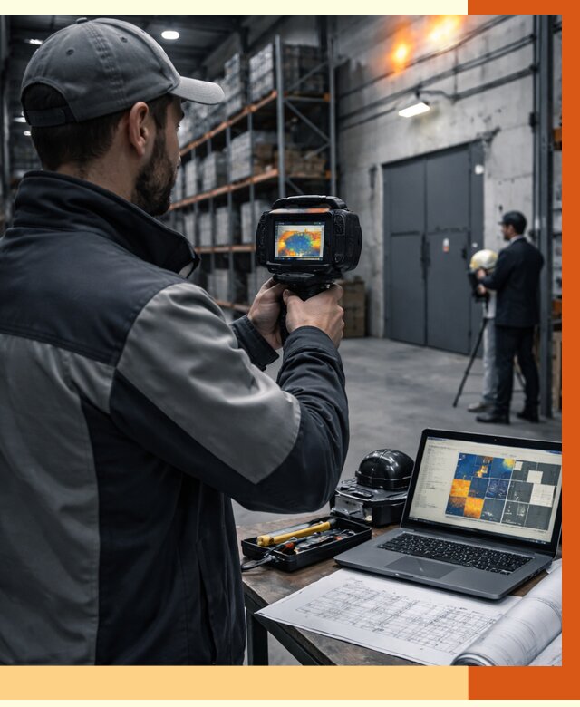 Тепловизионное обследование склада в Крымске от 6736 руб. | ТепломастерКрм