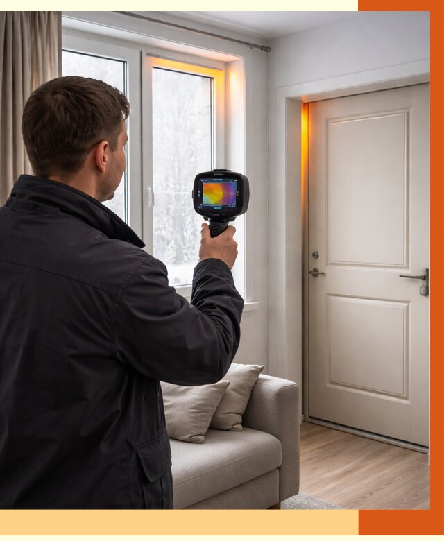 Тепловизионное обследование окон и дверей в Крымске от 4663 руб. | ТепломастерКрм