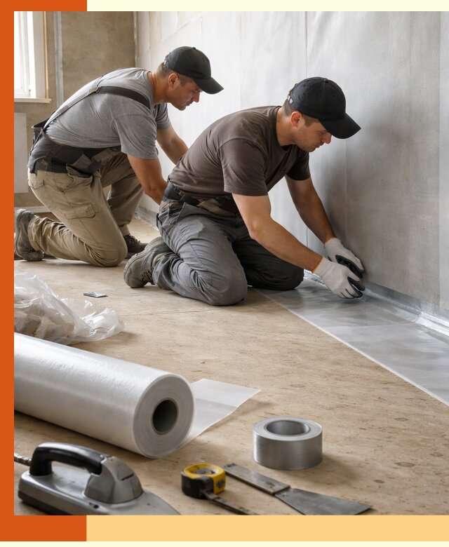 Монтаж пароизоляции для дома и помещений в Крымске