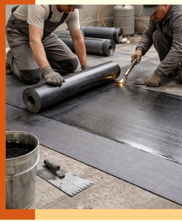 Монтаж гидроизоляционной мембраны в Крымске для зданий и конструкций
