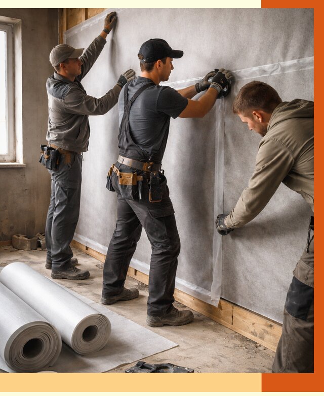 Монтаж ветроизоляции в Крымске от 4663 руб./м2 — профессионально | ТепломастерКрм