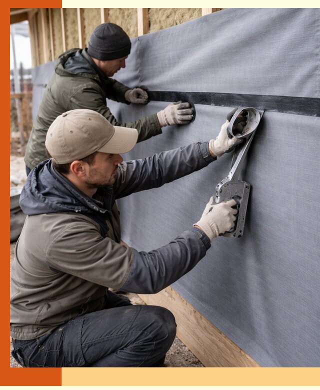 Монтаж ветроизоляции зданий и конструкций в Крымске